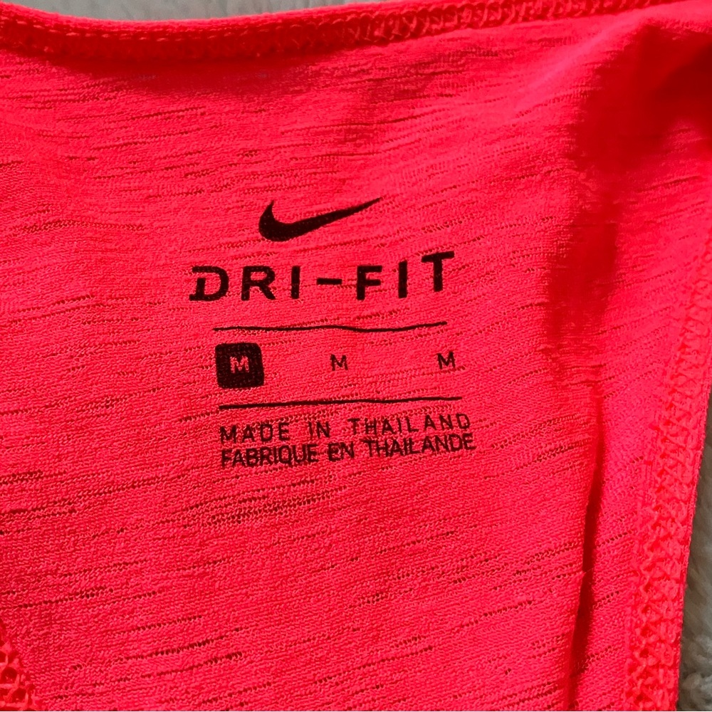 Nike Women's Pink Tank Top Medium Running Active Lightweight Racerback Sheer - Picture 11 of 15